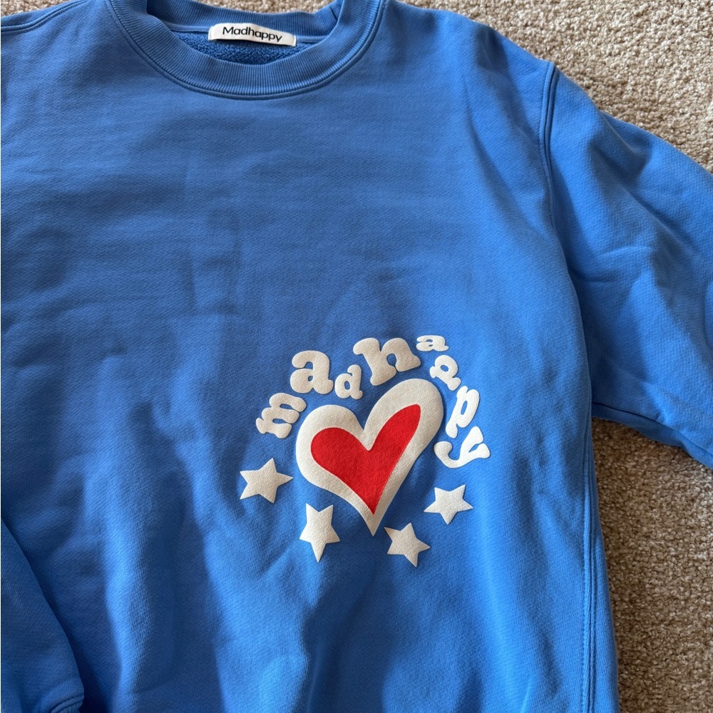 Madhappy Blue Heart Sweatshirt - Picture 3 of 5